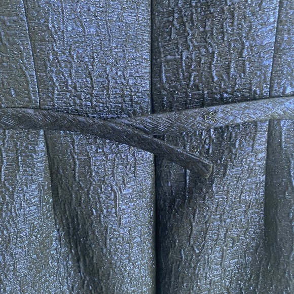 Rickie Freeman x Teri Jon Jacquard Blue Metallic Cocktail Dress Size 6 READ - Picture 7 of 15